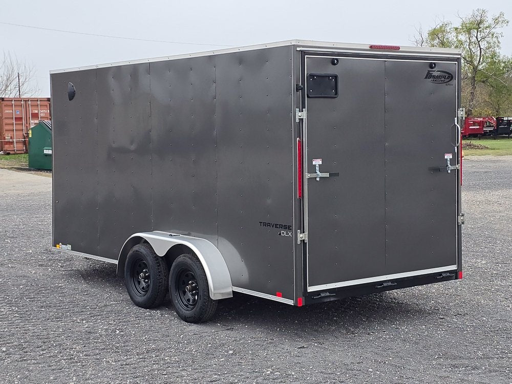 7' x 16' Traverse DLX Flat Top V Nose (2) - 3500 lb Axle - Enclosed - Stryker Dealership Group