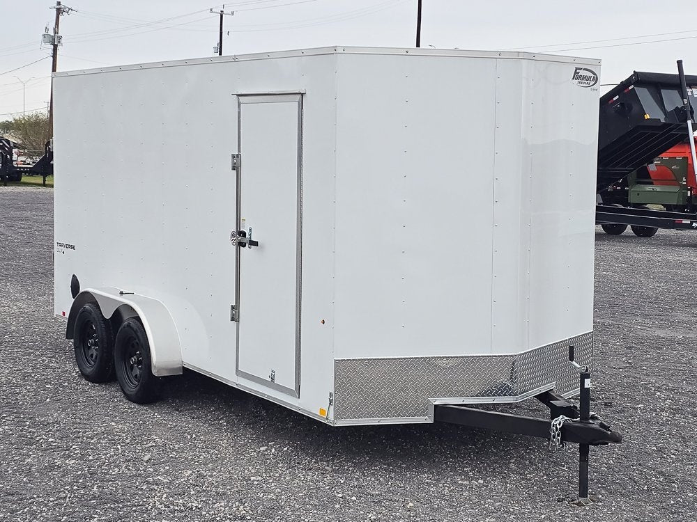 7' x 16' Traverse DLX Flat Top V Nose (2) - 3500 lb Axle - Enclosed - Stryker Dealership Group
