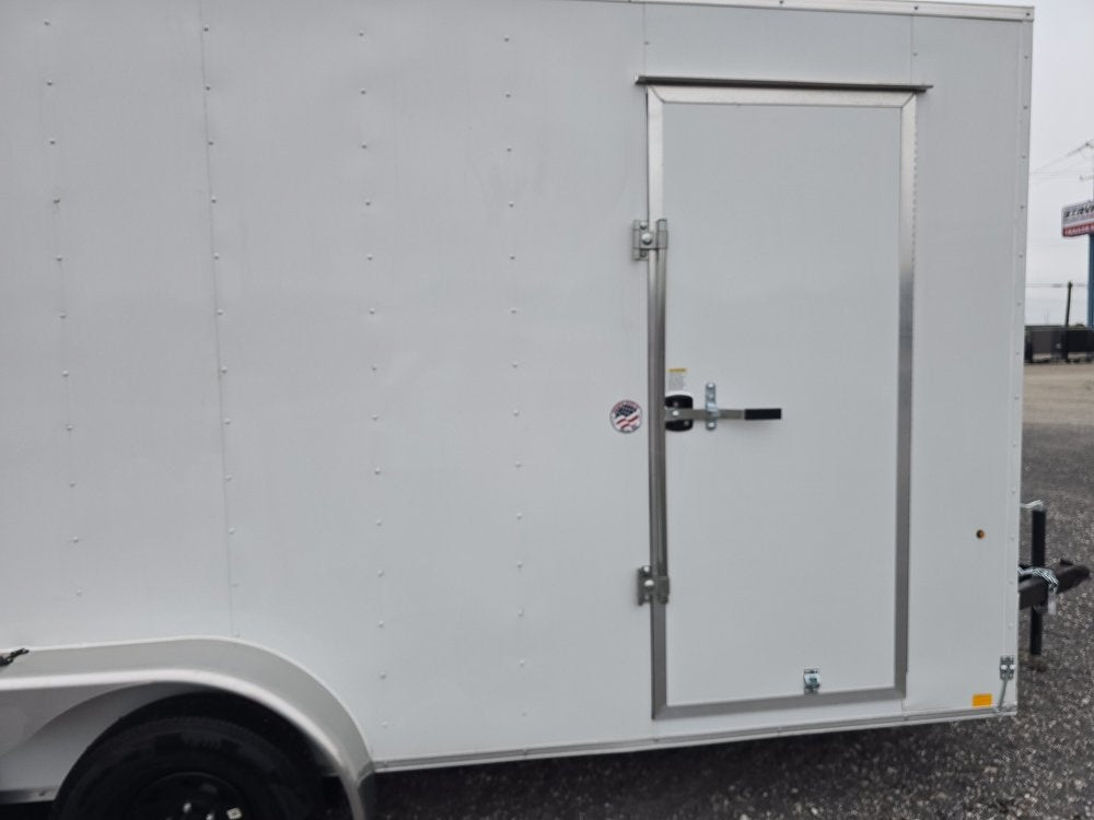 7' x 16' Traverse DLX Flat Top V Nose (2) - 3500 lb Axle - Enclosed - Stryker Dealership Group