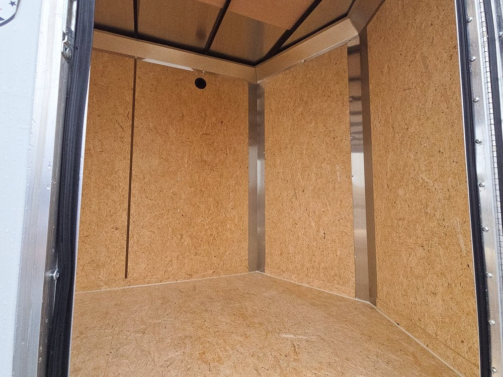 7' x 16' Traverse DLX Flat Top V Nose (2) - 3500 lb Axle - Enclosed - Stryker Dealership Group