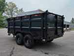 83"x14' Bumper Pull Dump Trailer 48" Sides - 14k GVWR 48273