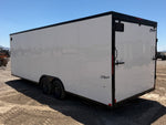 8.5 x 24 Outback DLX Flat Top V Nose Car Hauler (2) - 5200 lbs Axles 146214