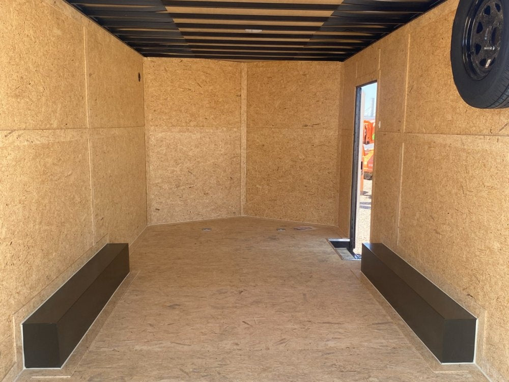 8.5 x 16 Journey SE Flat Top Sloped V Nose Car Hauler (2) 3500 lbs Axles - Enclosed - Stryker Dealership Group