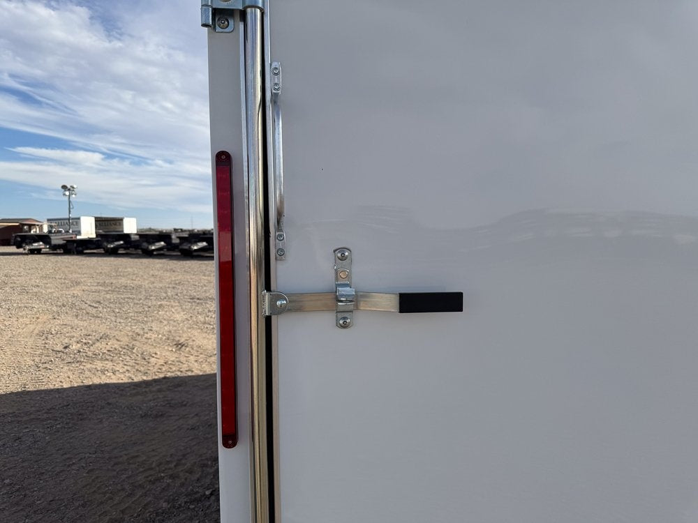 8.5 x 16 Outback DLX Flat Top V Nose Car Hauler (2) - 3500 lbs Axles - Enclosed - Stryker Dealership Group