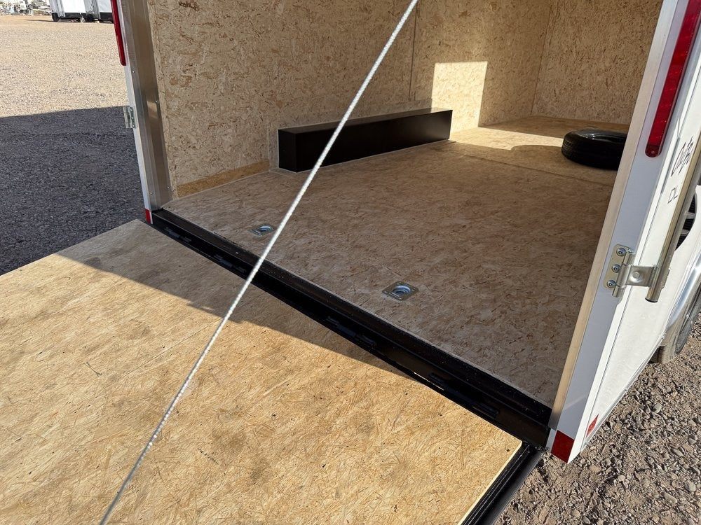 8.5 x 16 Outback DLX Flat Top V Nose Car Hauler (2) - 3500 lbs Axles - Enclosed - Stryker Dealership Group