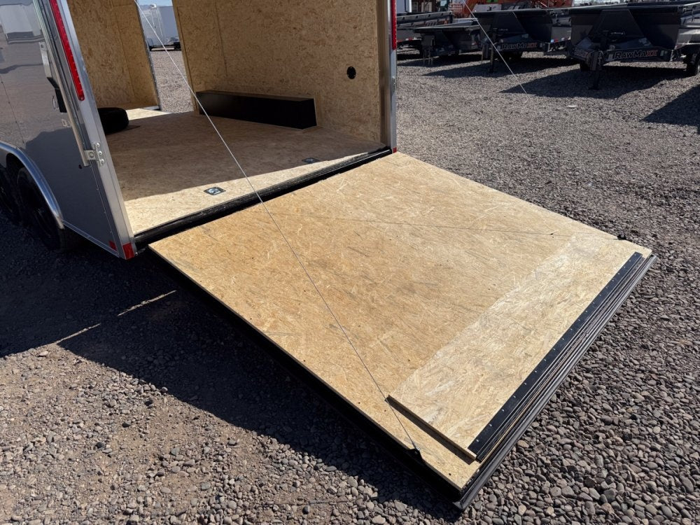 8.5 x 16 Outback DLX Flat Top V Nose Car Hauler (2) - 3500 lbs Axles - Enclosed - Stryker Dealership Group