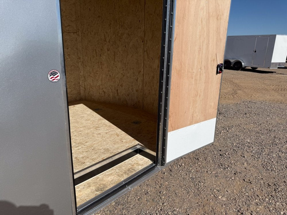 8.5 x 16 Outback DLX Flat Top V Nose Car Hauler (2) - 3500 lbs Axles - Enclosed - Stryker Dealership Group