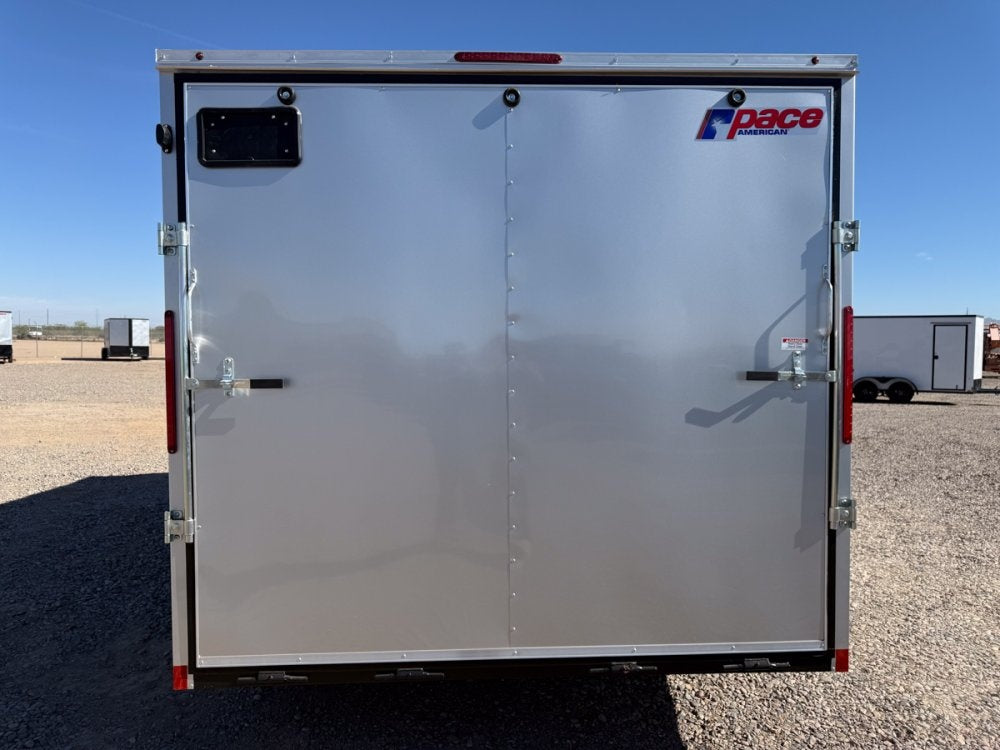 8.5 x 16 Outback DLX Flat Top V Nose Car Hauler (2) - 3500 lbs Axles - Enclosed - Stryker Dealership Group