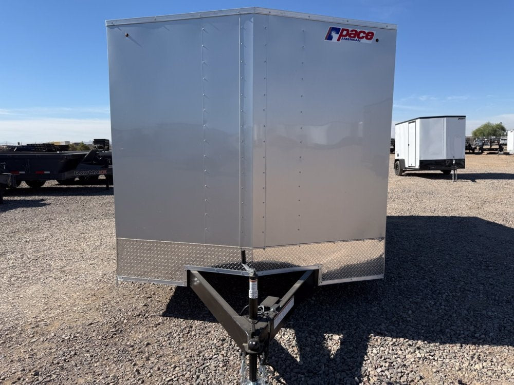 8.5 x 16 Outback DLX Flat Top V Nose Car Hauler (2) - 3500 lbs Axles - Enclosed - Stryker Dealership Group