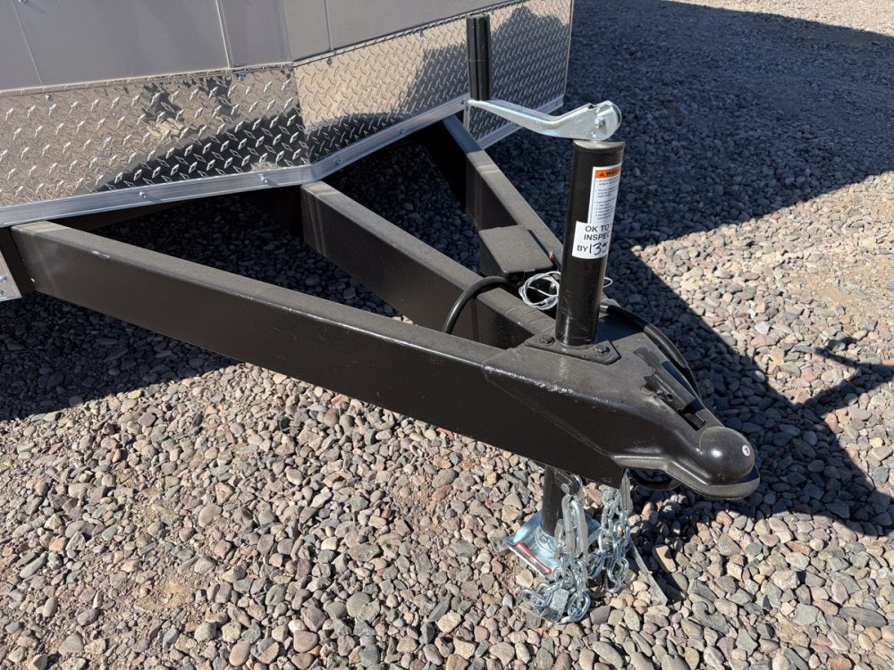 8.5 x 16 Outback DLX Flat Top V Nose Car Hauler (2) - 3500 lbs Axles - Enclosed - Stryker Dealership Group