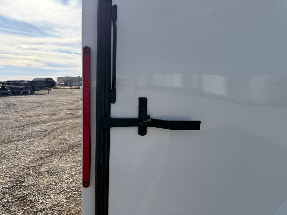 8.5 x 16 Outback DLX Flat Top V Nose Car Hauler (2) - 3500 lbs Axles - Enclosed - Stryker Dealership Group