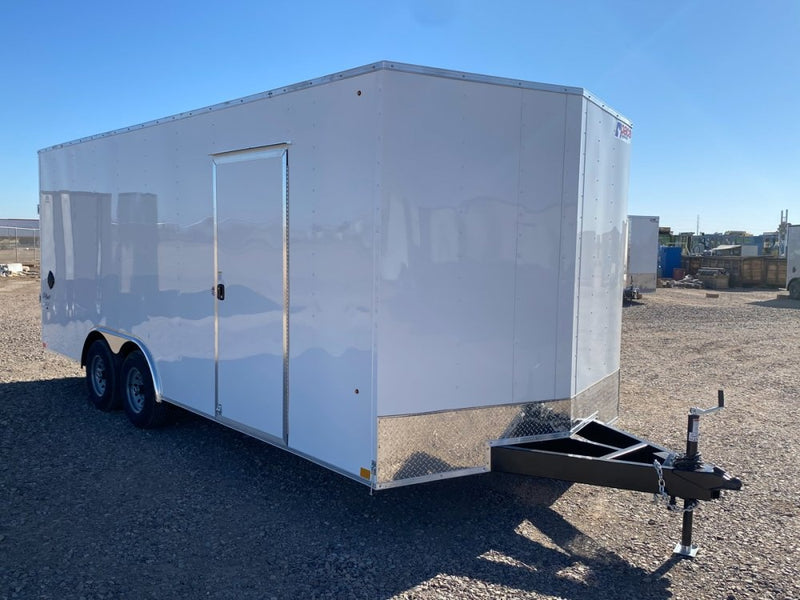 8.5 x 20 DX 10K Flat Top Sloped V Nose Car Hauler (2) - 5200 lb Axles - Enclosed - Stryker Dealership Group