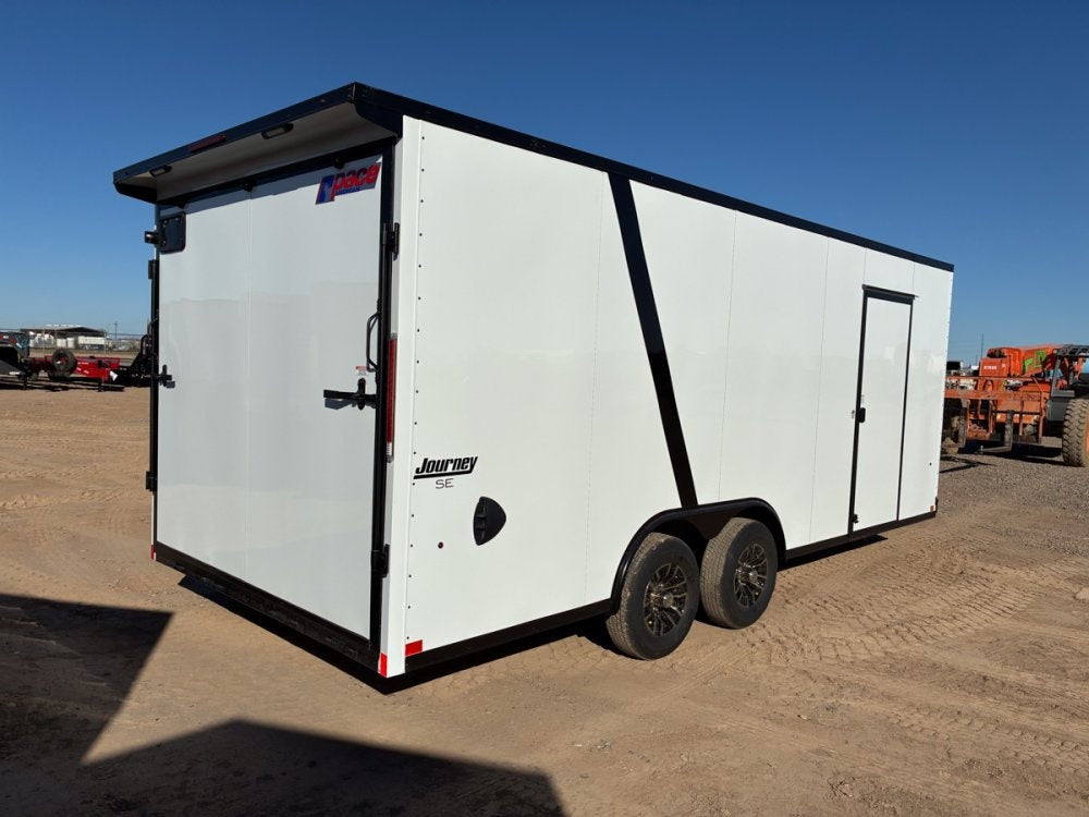 8.5 x 20 Journey SE Flat Top Sloped V Nose Car Hauler (2) 5200 lbs Axles - Enclosed - Stryker Dealership Group