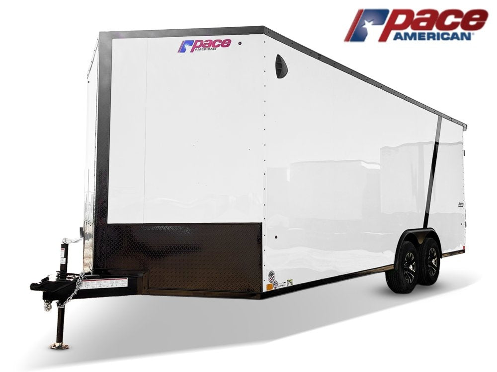 8.5 x 20 Journey SE Flat Top Sloped V Nose Car Hauler (2) 5200 lbs Axles - Enclosed - Stryker Dealership Group