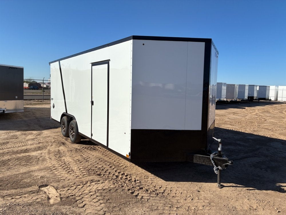 8.5 x 20 Journey SE Flat Top Sloped V Nose Car Hauler (2) 5200 lbs Axles - Enclosed - Stryker Dealership Group