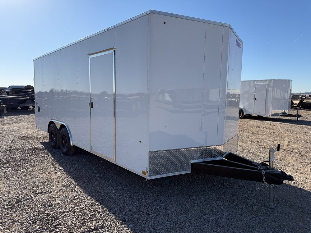 8.5 x 20 Outback DLX Flat Top V Nose Car Hauler 10k (2) - 5200 lbs Axles - Enclosed - Stryker Dealership Group