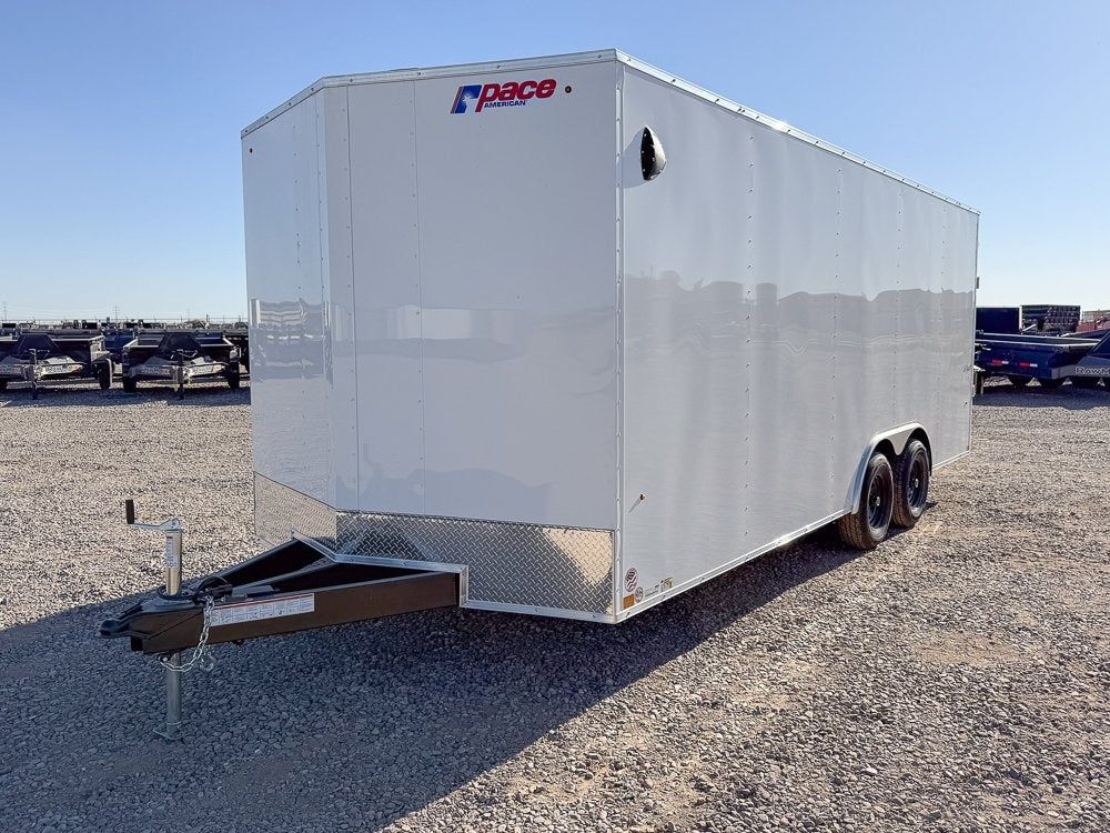 8.5 x 20 Outback DLX Flat Top V Nose Car Hauler 10k (2) - 5200 lbs Axles - Enclosed - Stryker Dealership Group