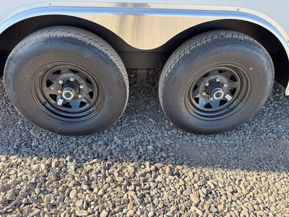 8.5 x 20 Outback DLX Flat Top V Nose Car Hauler 10k (2) - 5200 lbs Axles - Enclosed - Stryker Dealership Group