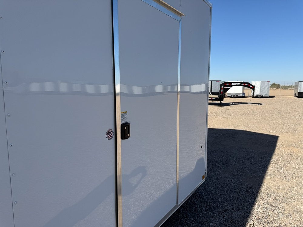 8.5 x 20 Outback DLX Flat Top V Nose Car Hauler 10k (2) - 5200 lbs Axles - Enclosed - Stryker Dealership Group