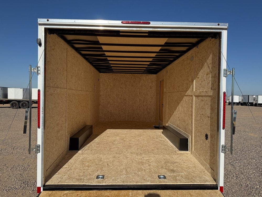 8.5 x 20 Outback DLX Flat Top V Nose Car Hauler 10k (2) - 5200 lbs Axles - Enclosed - Stryker Dealership Group