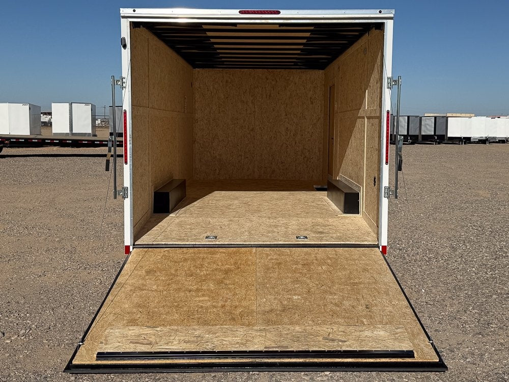 8.5 x 20 Outback DLX Flat Top V Nose Car Hauler 10k (2) - 5200 lbs Axles - Enclosed - Stryker Dealership Group