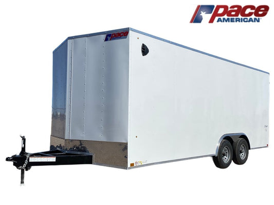 8.5 x 20 Outback DLX Flat Top V Nose Car Hauler (2) - 5200 lbs Axles - Enclosed - Stryker Dealership Group