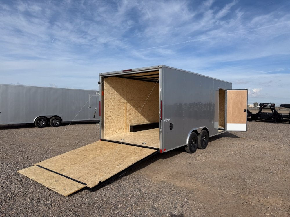 8.5 x 20 Outback DLX Flat Top V Nose Car Hauler (2) - 5200 lbs Axles - Enclosed - Stryker Dealership Group