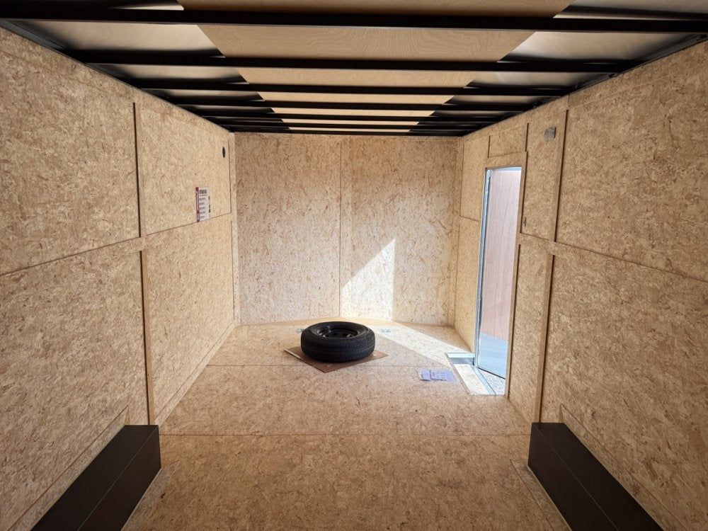 8.5 x 20 Outback DLX Flat Top V Nose Car Hauler (2) - 5200 lbs Axles - Enclosed - Stryker Dealership Group