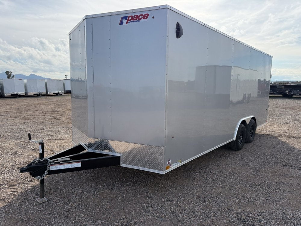 8.5 x 20 Outback DLX Flat Top V Nose Car Hauler (2) - 5200 lbs Axles - Enclosed - Stryker Dealership Group