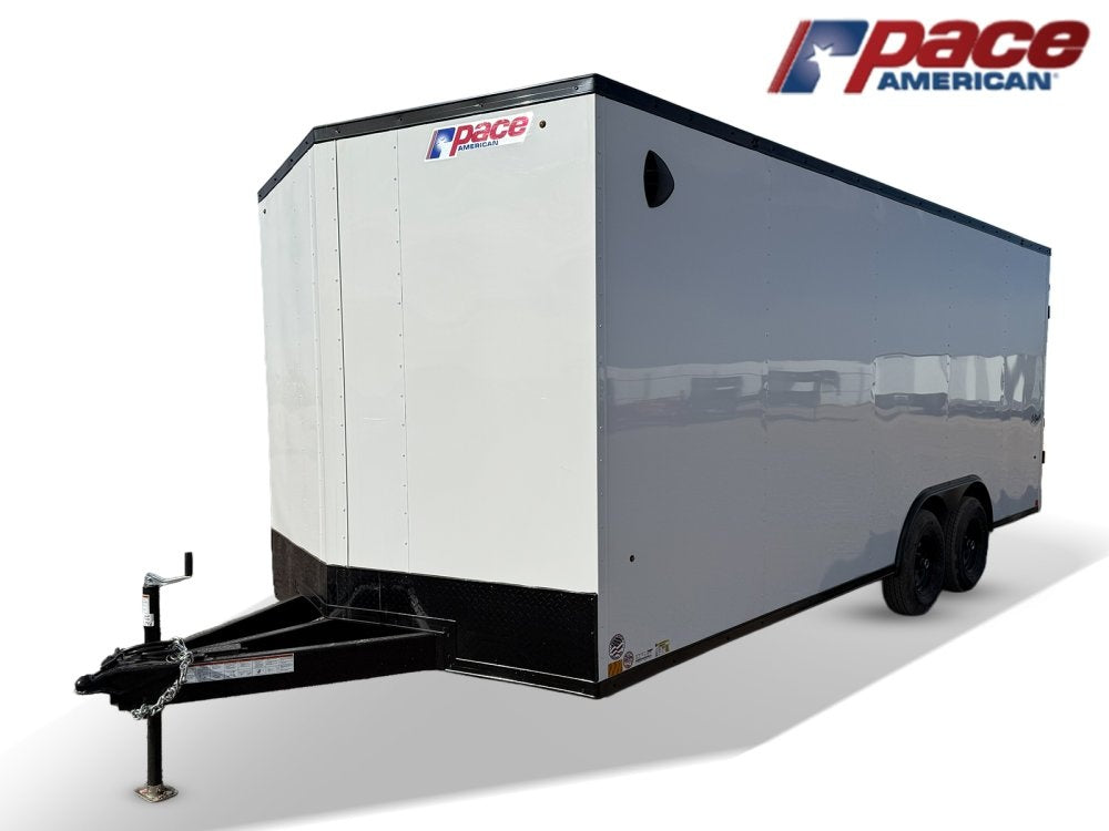 8.5 x 20 Outback DLX Flat Top V Nose Car Hauler (2) - 5200 lbs Axles - Enclosed - Stryker Dealership Group