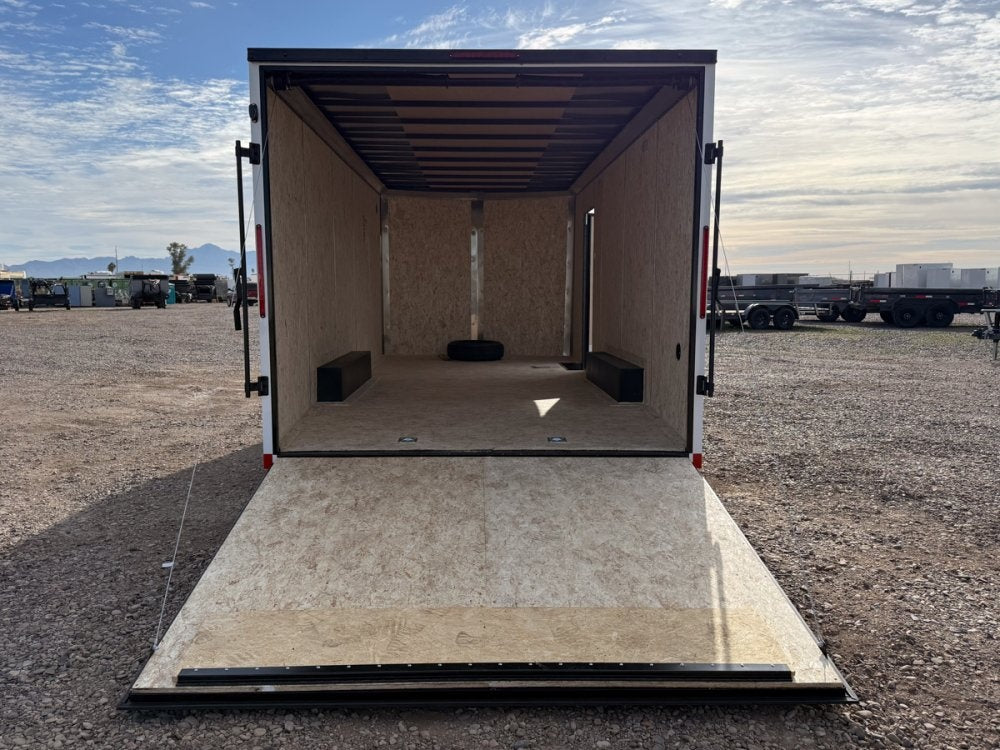 8.5 x 20 Outback DLX Flat Top V Nose Car Hauler (2) - 5200 lbs Axles - Enclosed - Stryker Dealership Group