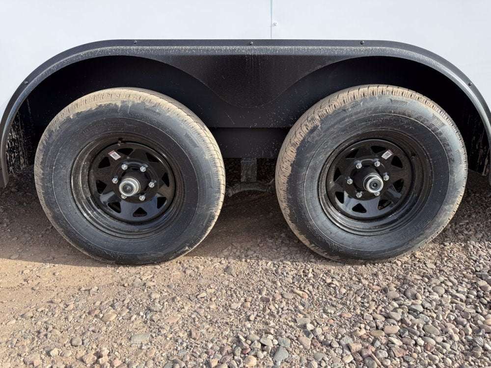 8.5 x 20 Outback DLX Flat Top V Nose Car Hauler (2) - 5200 lbs Axles - Enclosed - Stryker Dealership Group
