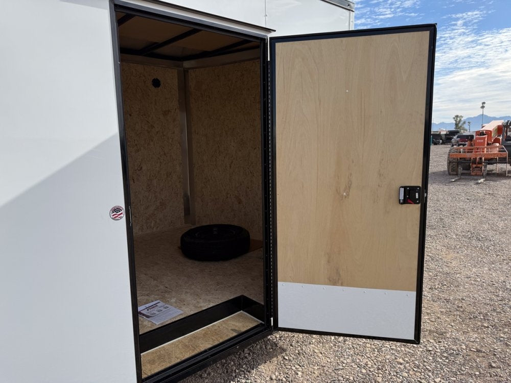 8.5 x 20 Outback DLX Flat Top V Nose Car Hauler (2) - 5200 lbs Axles - Enclosed - Stryker Dealership Group