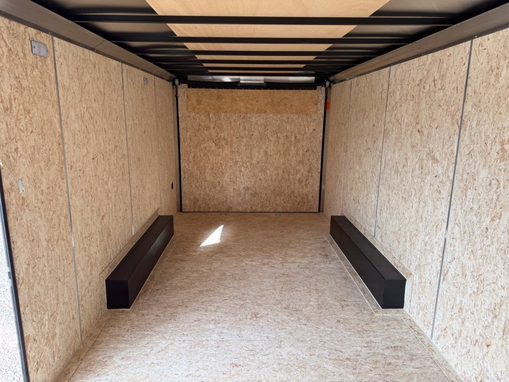 8.5 x 20 Outback DLX Flat Top V Nose Car Hauler (2) - 5200 lbs Axles - Enclosed - Stryker Dealership Group