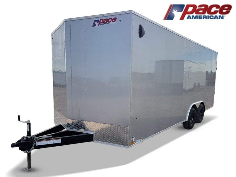 8.5 x 20 Outback DLX Flat Top V Nose Car Hauler (2) - 5200 lbs Axles - Enclosed - Stryker Dealership Group