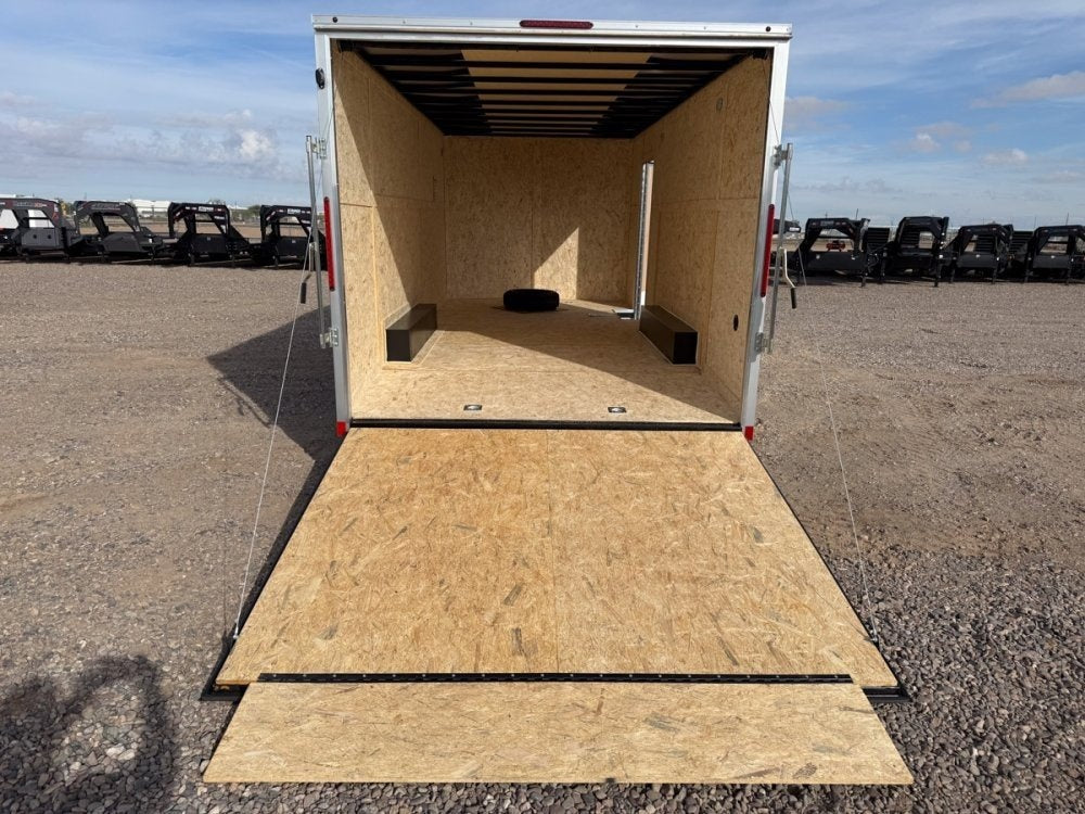 8.5 x 20 Outback DLX Flat Top V Nose Car Hauler (2) - 5200 lbs Axles - Enclosed - Stryker Dealership Group
