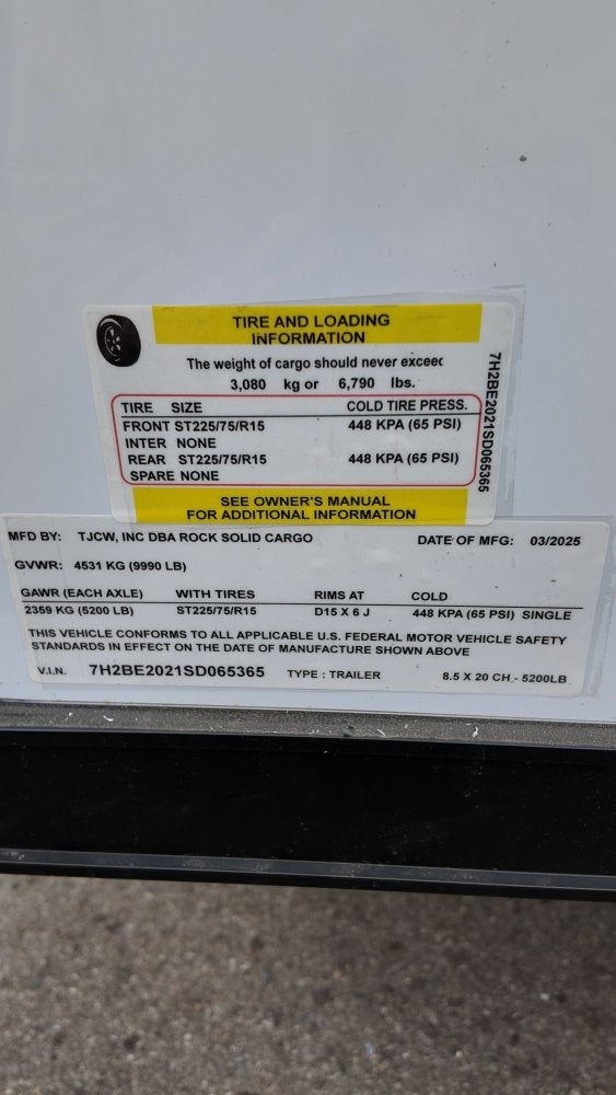 8.5 x 20 TA Enclosed Race Trailer - (2) 5200lb Axles - Black Out Package - .080 Polycore - Enclosed - Stryker Dealership Group