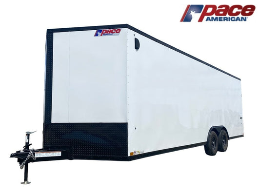 8.5 x 24 Journey SE Flat Top Sloped V Nose Car Hauler (2) 5200 lbs Axles - Enclosed - Stryker Dealership Group