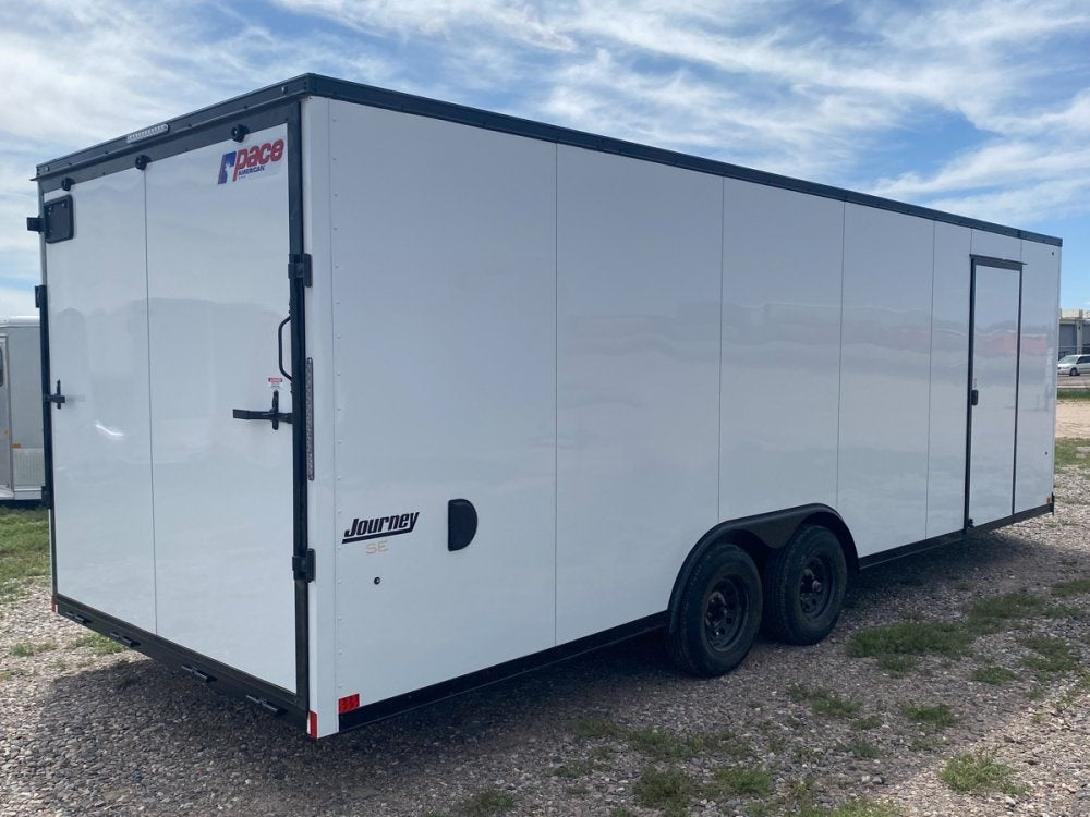 8.5 x 24 Journey SE Flat Top Sloped V Nose Car Hauler (2) 5200 lbs Axles - Enclosed - Stryker Dealership Group