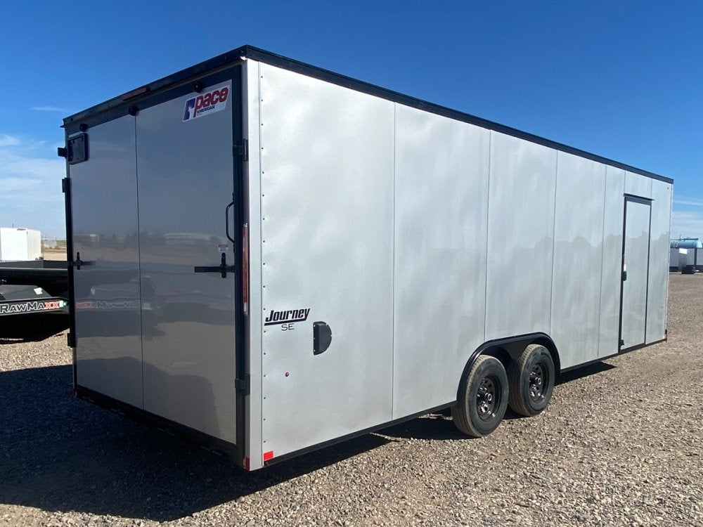 8.5 x 24 Journey SE Flat Top Sloped V Nose Car Hauler (2) 5200 lbs Axles - Enclosed - Stryker Dealership Group