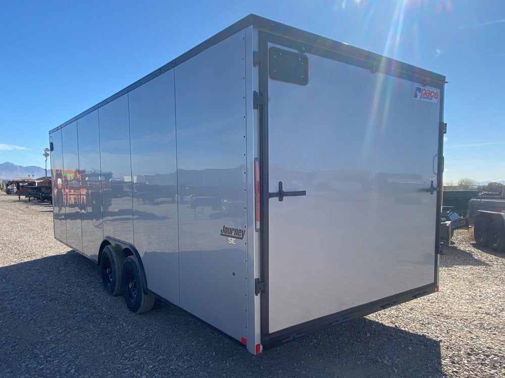 8.5 x 24 Journey SE Flat Top Sloped V Nose Car Hauler (2) 5200 lbs Axles - Enclosed - Stryker Dealership Group