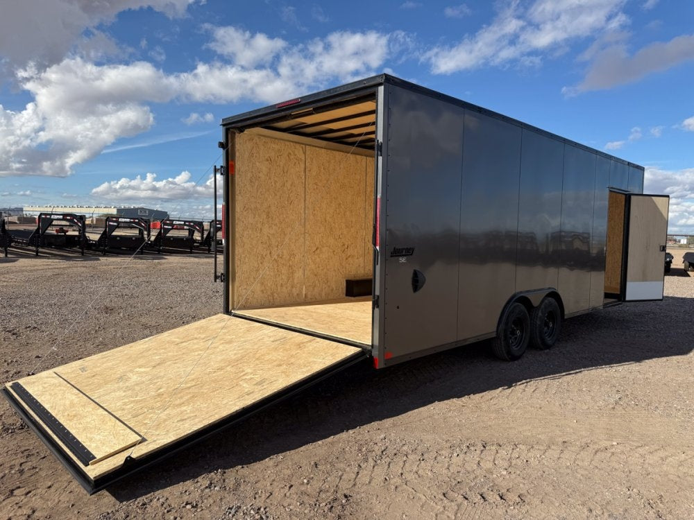 8.5 x 24 Journey SE Flat Top Sloped V Nose Car Hauler (2) 5200 lbs Axles - Enclosed - Stryker Dealership Group