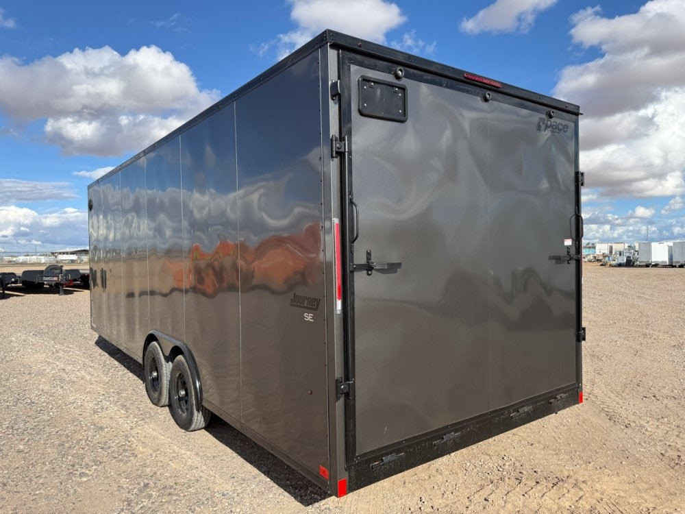 8.5 x 24 Journey SE Flat Top Sloped V Nose Car Hauler (2) 5200 lbs Axles - Enclosed - Stryker Dealership Group