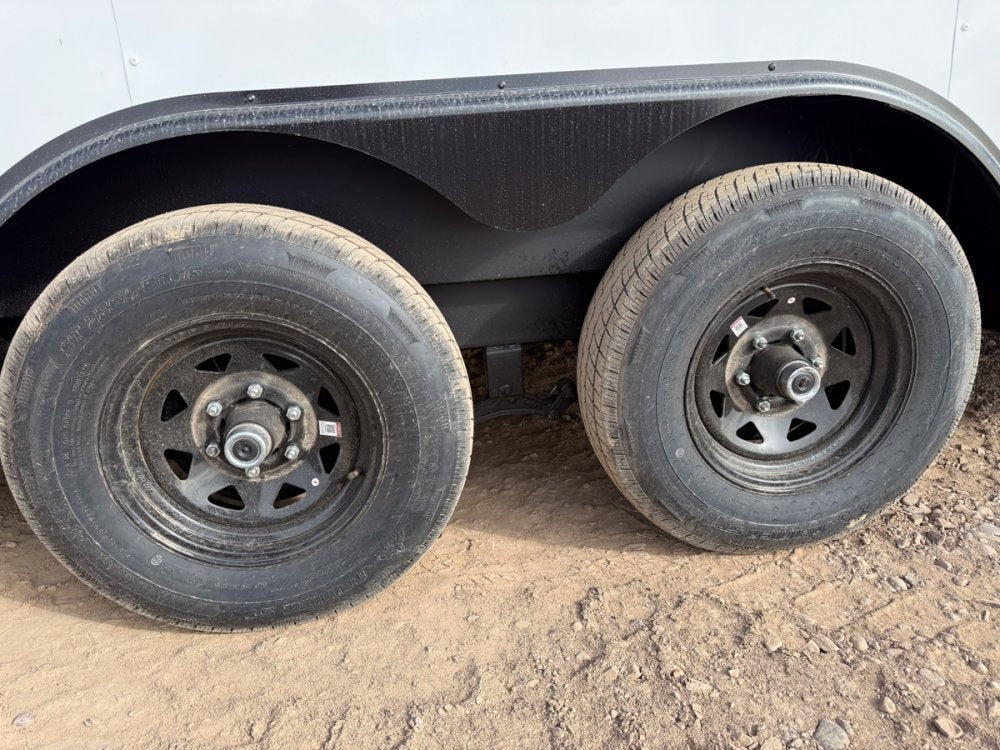 8.5 x 24 Outback DLX Flat Top V Nose Car Hauler (2) - 5200 lbs Axles - Enclosed - Stryker Dealership Group