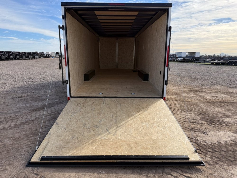 8.5 x 24 Outback DLX Flat Top V Nose Car Hauler (2) - 5200 lbs Axles - Enclosed - Stryker Dealership Group