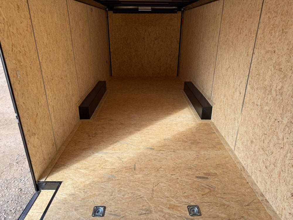 8.5 x 24 Outback DLX Flat Top V Nose Car Hauler (2) - 5200 lbs Axles - Enclosed - Stryker Dealership Group