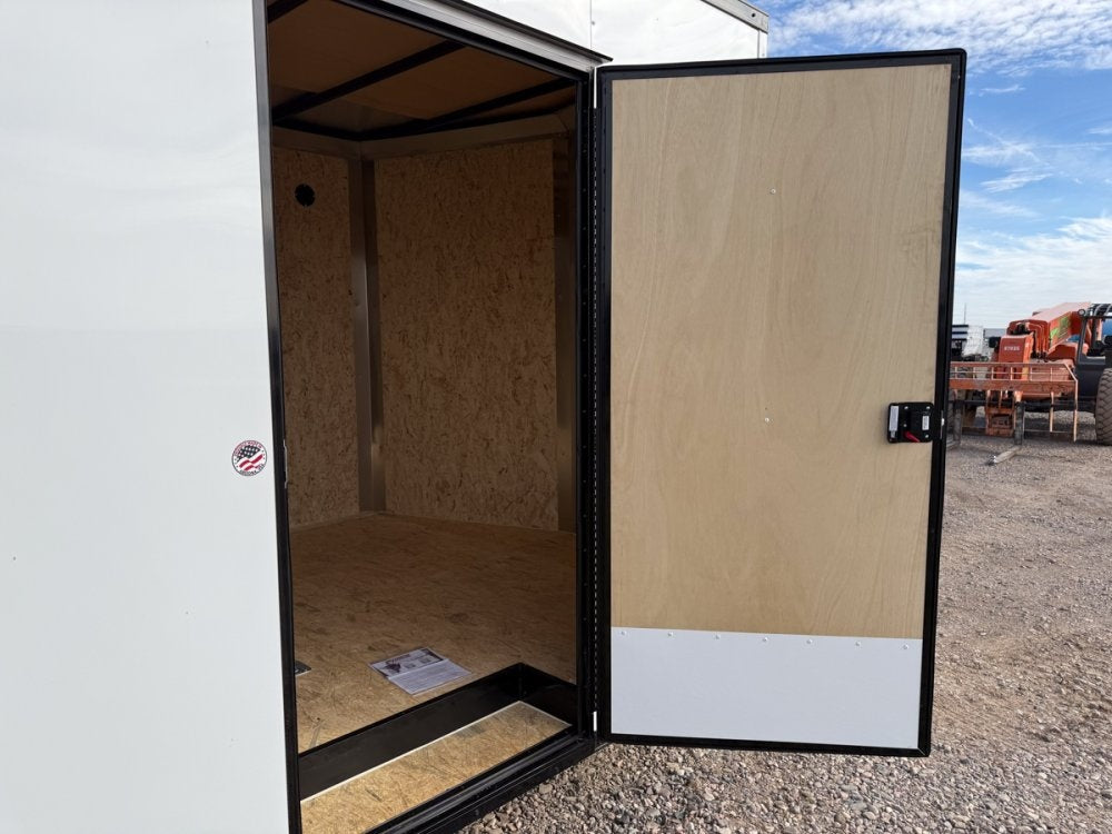 8.5 x 24 Outback DLX Flat Top V Nose Car Hauler (2) - 5200 lbs Axles - Enclosed - Stryker Dealership Group