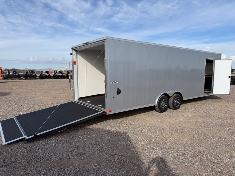 8.5 x 26 Outback SE Flat Top V Nose Car Hauler (2) - 5200 lbs Axles - Enclosed - Stryker Dealership Group