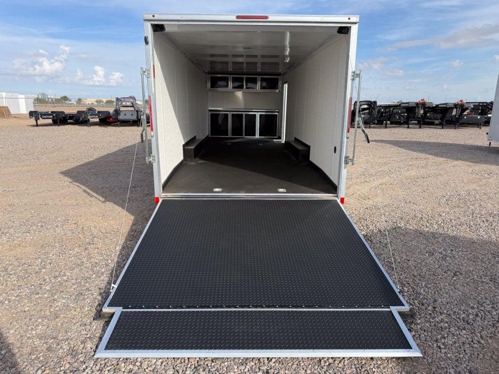 8.5 x 26 Outback SE Flat Top V Nose Car Hauler (2) - 5200 lbs Axles - Enclosed - Stryker Dealership Group