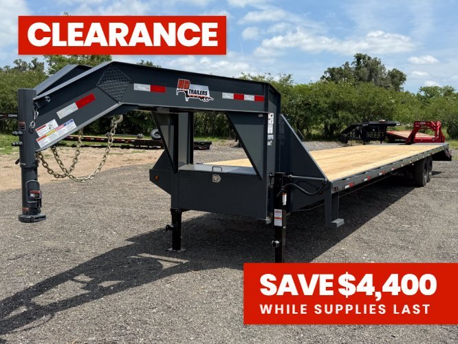 40' Hotshot Elite (2) 10k Axles Mega Ramps DERATED Non-CDL 18 Ply Super Singles 001549
